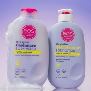 eos Shea Better Vanilla Cashmere Body Wash and Lotion